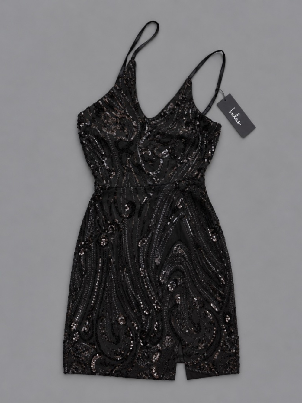 Lulus Black Sequin Mini Dress – Size S – NWT
